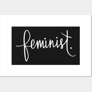 Feminist Cursive Calligraphy Posters and Art